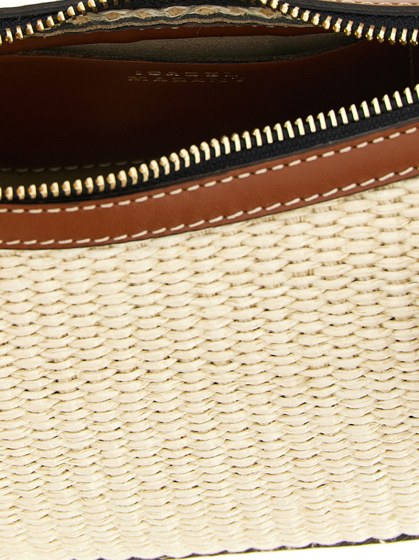 Beige Oskan Moon Medium Shoulder Bag 4