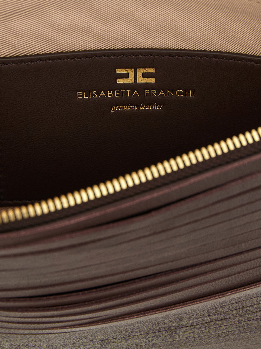Dark Brown Fringed Clutch 4
