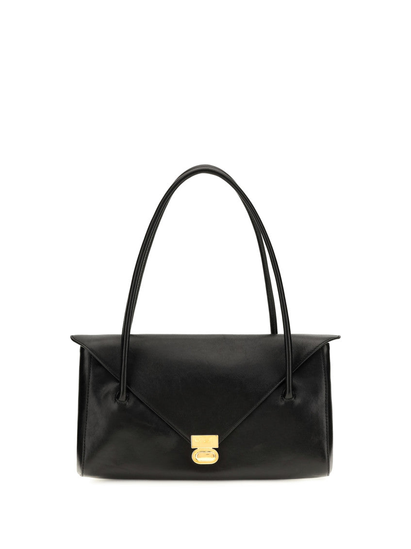 Black East West Large Shoulder Bag 1