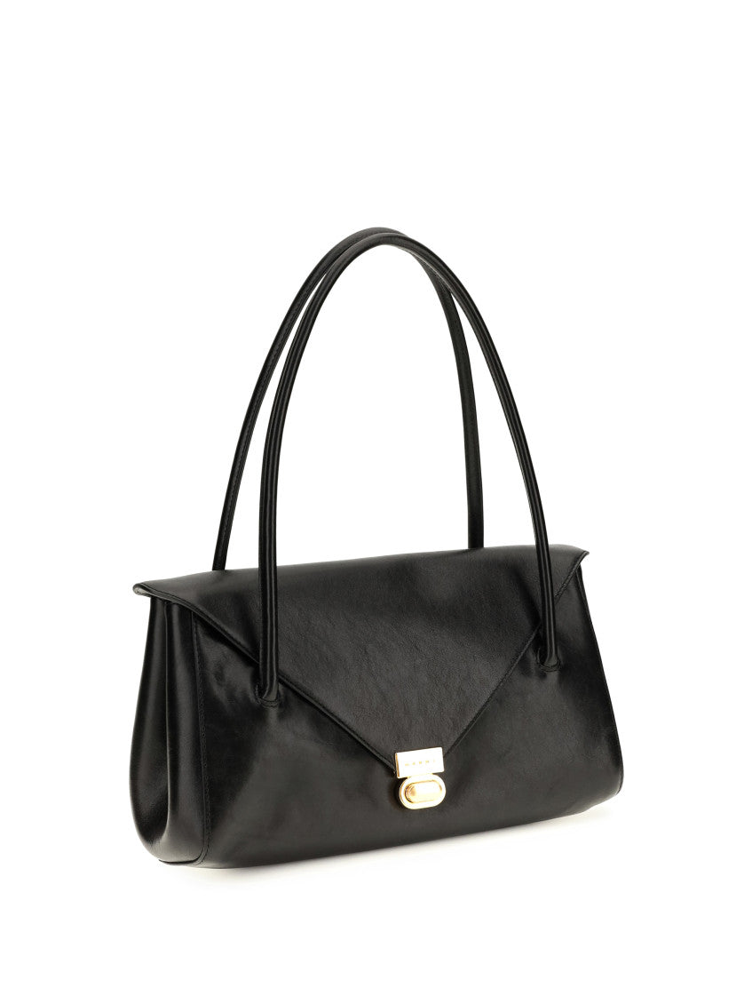 Black East West Large Shoulder Bag 2