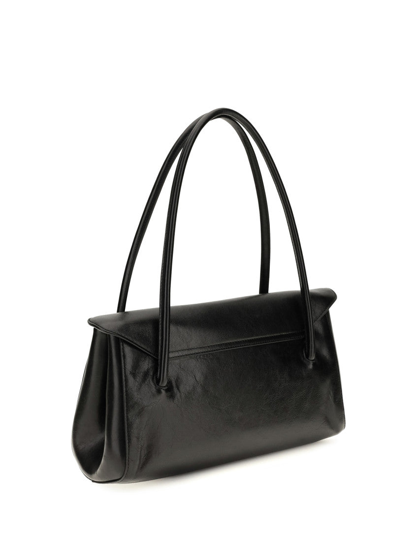 Black East West Large Shoulder Bag 3