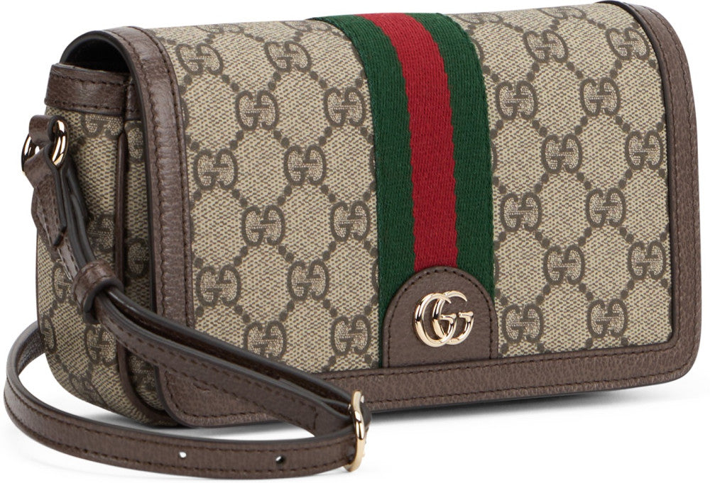 Beige Ophidia mini shoulder bag 3