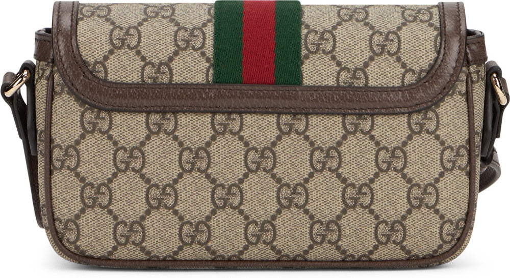 Beige Ophidia mini shoulder bag 4