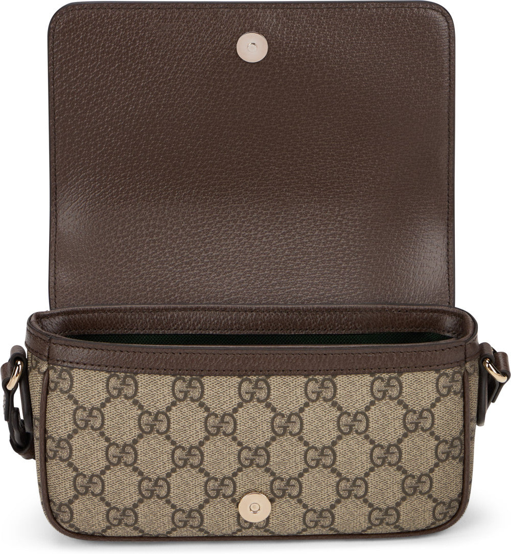 Beige Ophidia mini shoulder bag 5