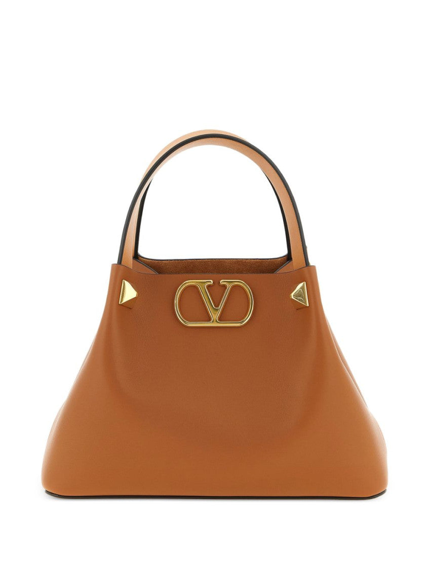 Brown Vlogo Signature Small Satchel 1