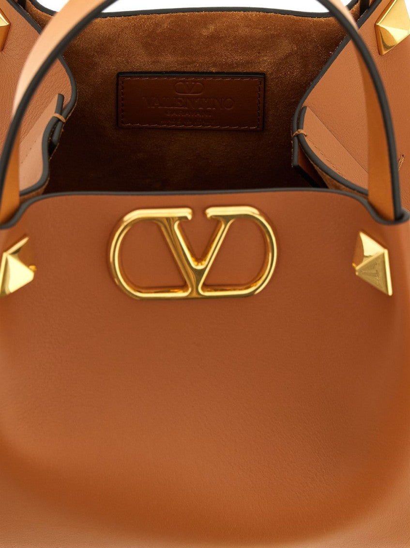 Brown Vlogo Signature Small Satchel 2