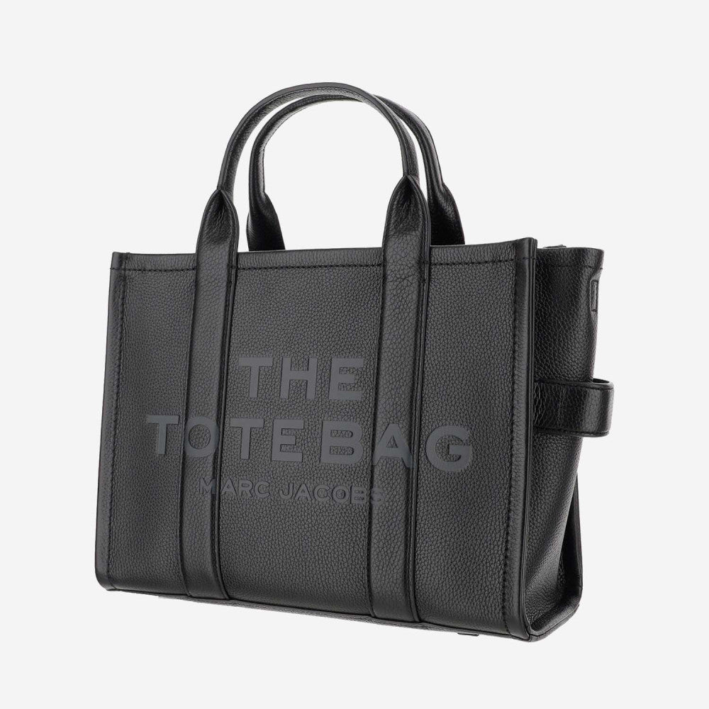Black The Leather Medium Tote 2