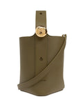 Olive Pebble mini bucket bag 1