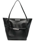Black Leather clutch bag 1