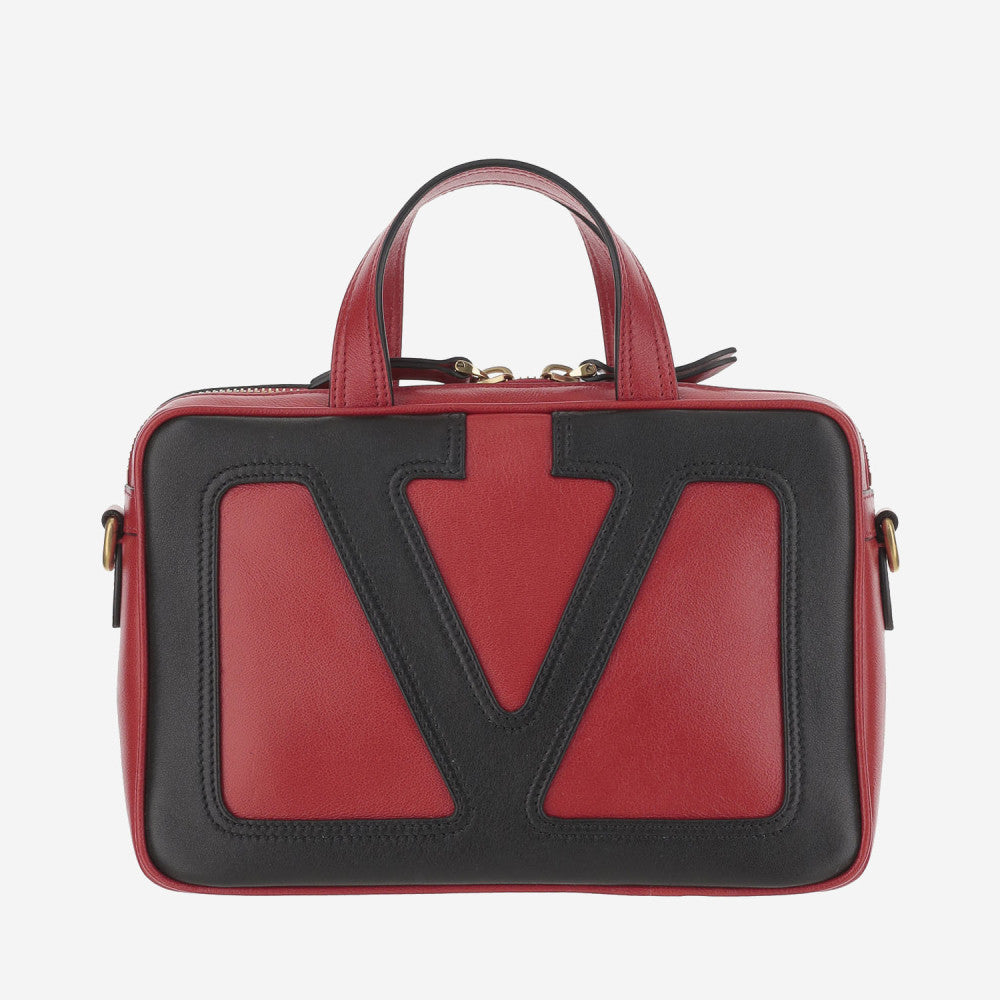 Red Viva Superstar Top Zip Tote 1