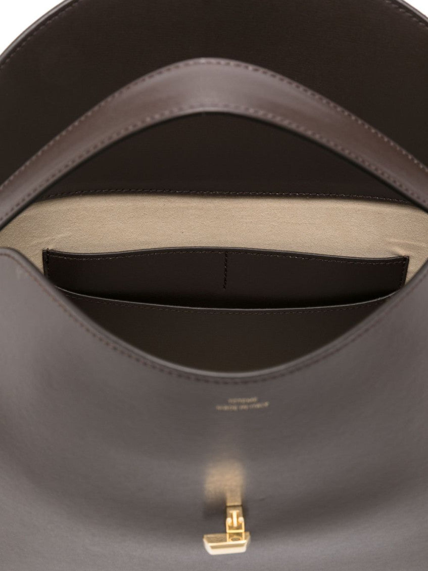 Brown T-Lock Large Shoulder Bag 3