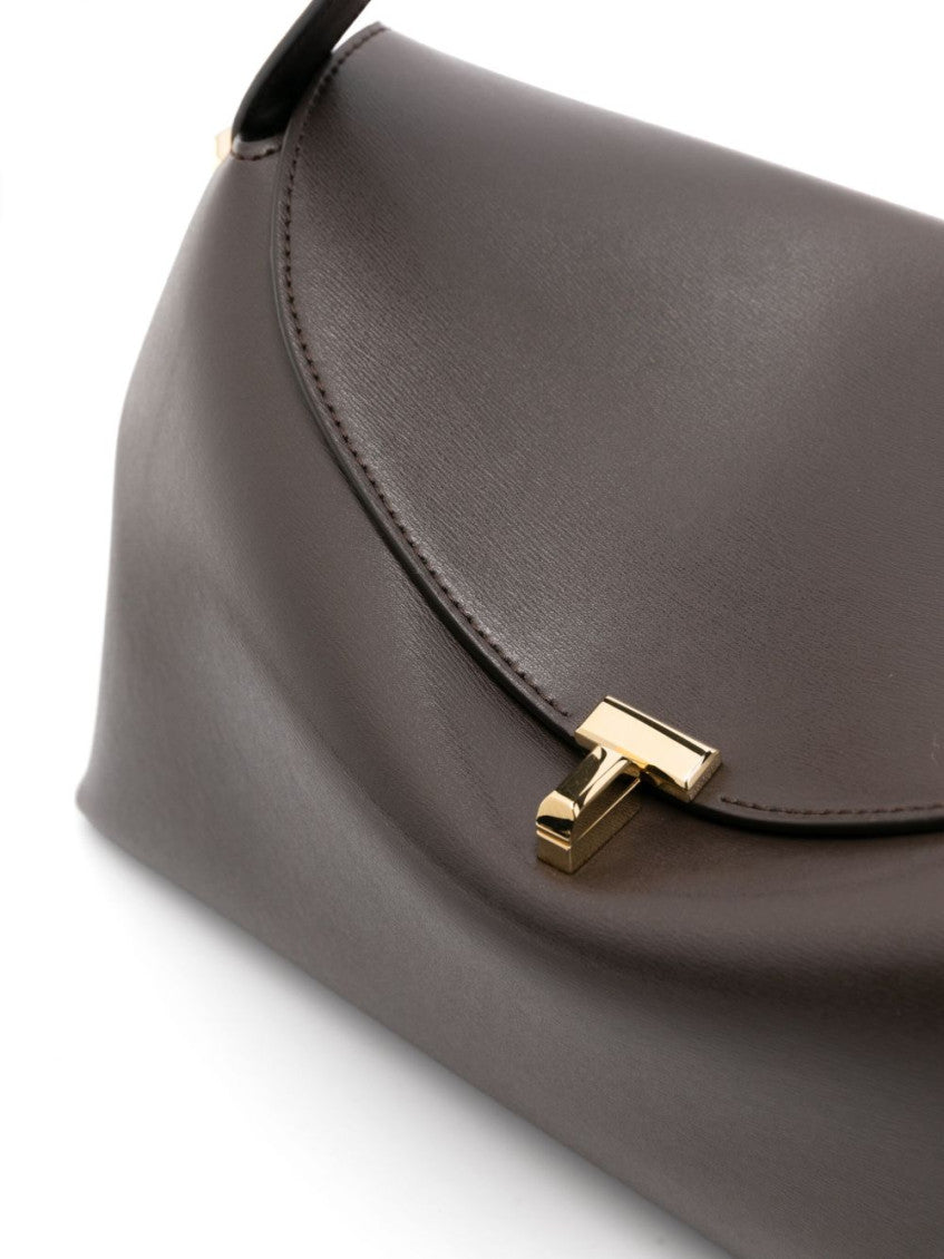 Brown T-Lock Large Shoulder Bag 4