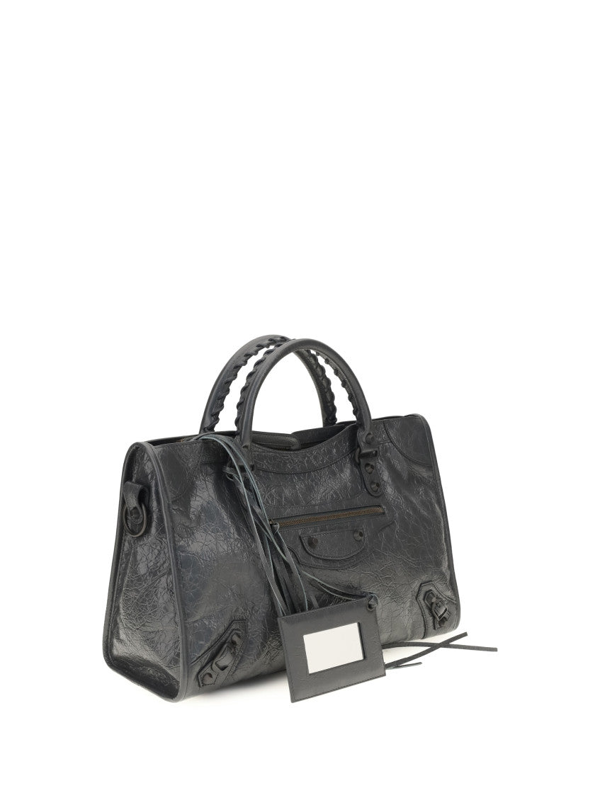 Grey Le City Top Zip Medium Tote 2