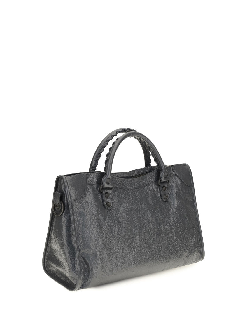 Grey Le City Top Zip Medium Tote 3