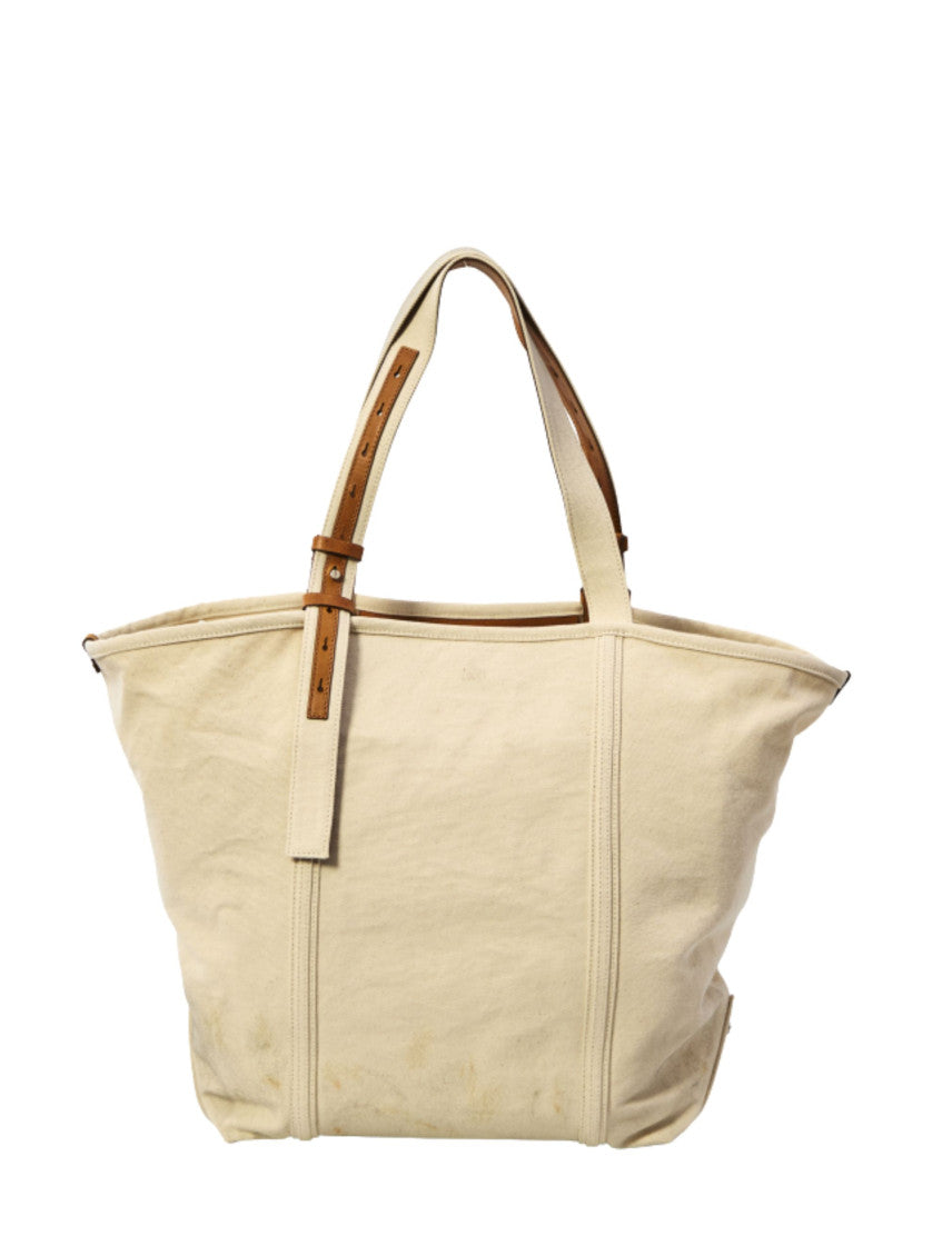 Beige Logo Large Tote 3