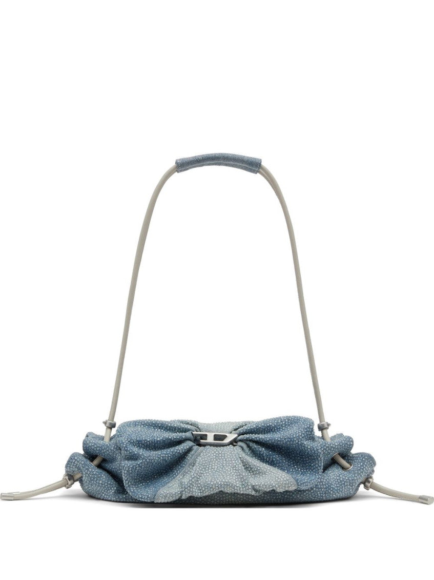 Denim Scrunch-D Large Shoulder Bag 1