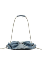 Denim Scrunch-D Large Shoulder Bag 1