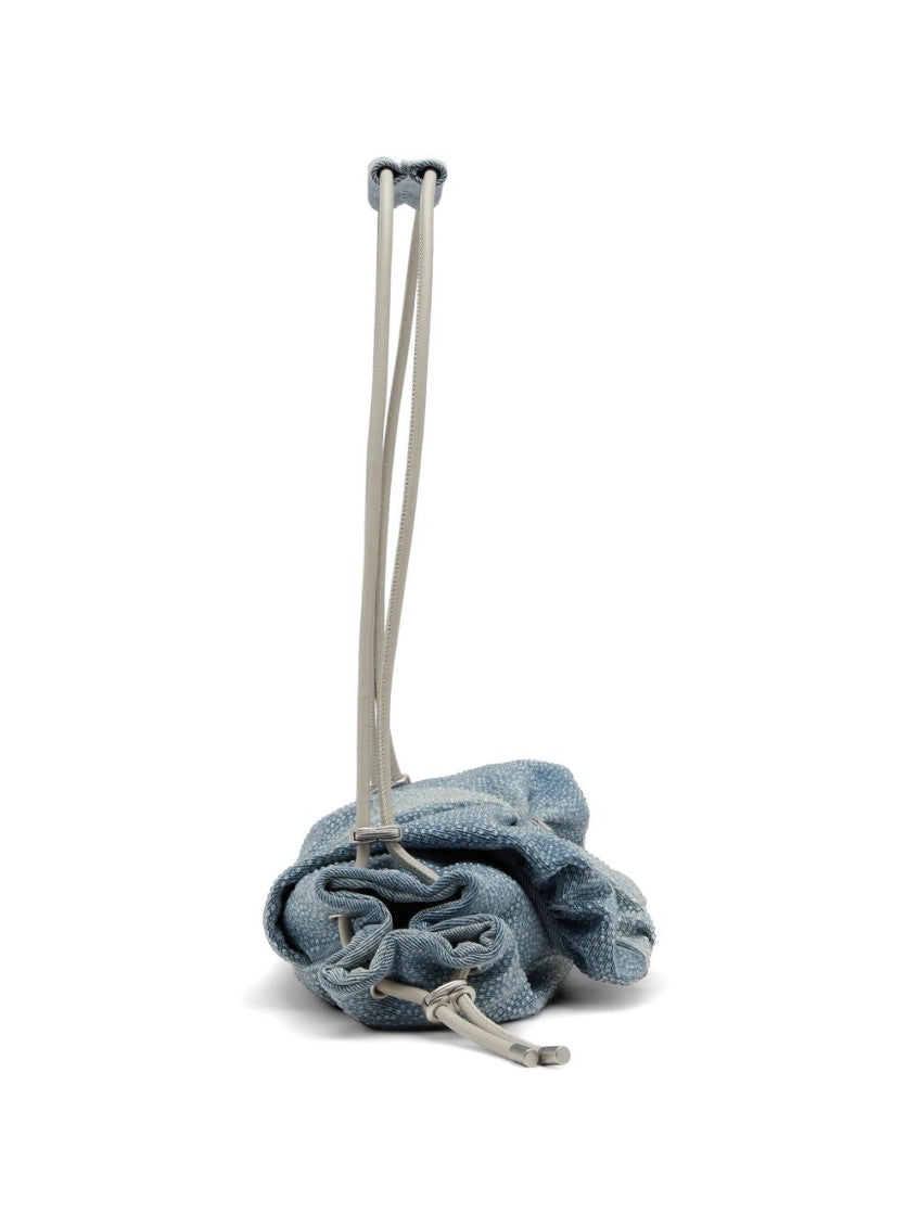 Denim Scrunch-D Large Shoulder Bag 3