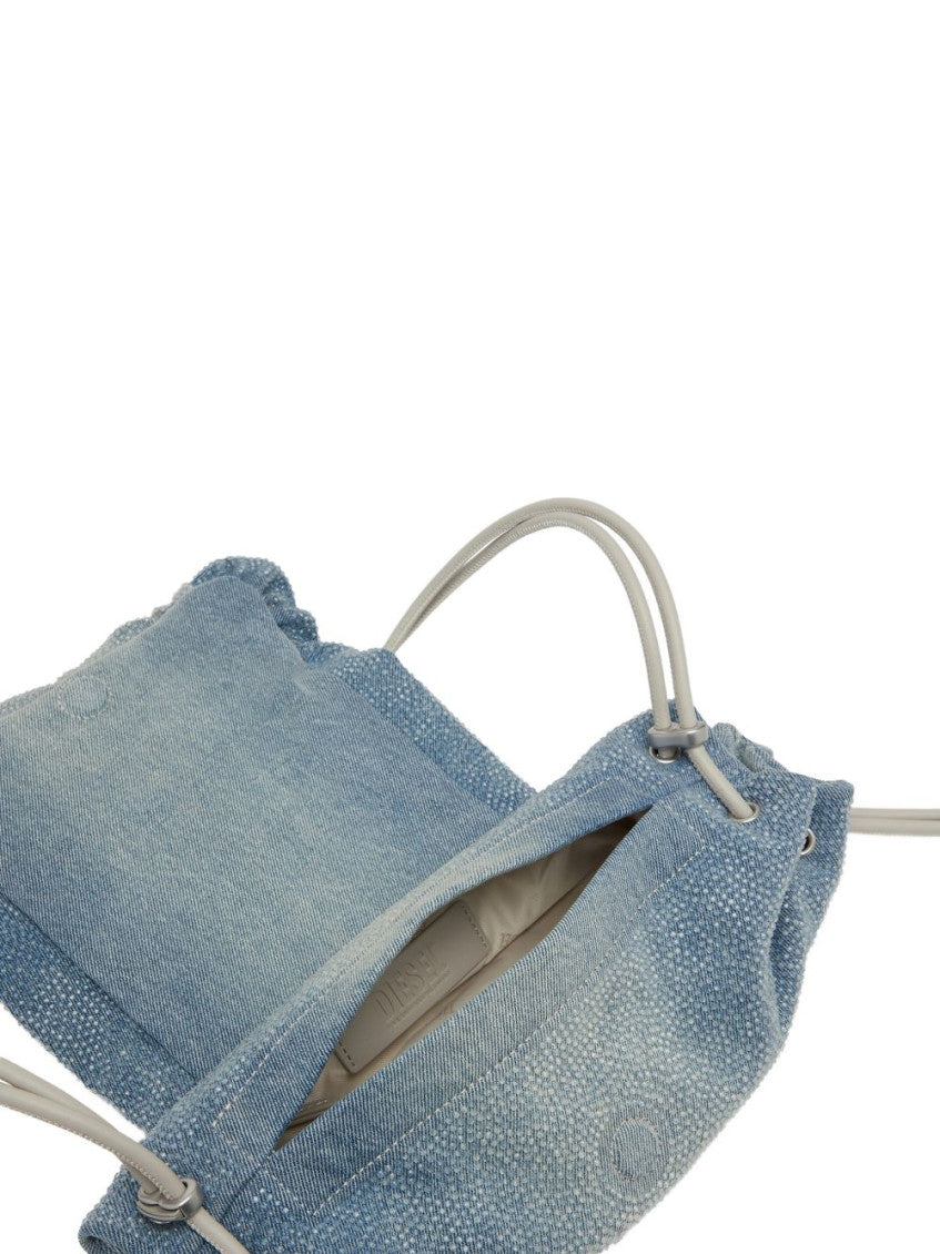 Denim Scrunch-D Large Shoulder Bag 5