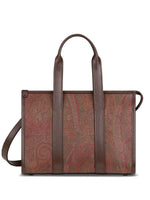 Brown Arnica Top Zip Small Tote 1