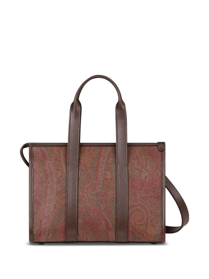 Brown Arnica Top Zip Small Tote 3