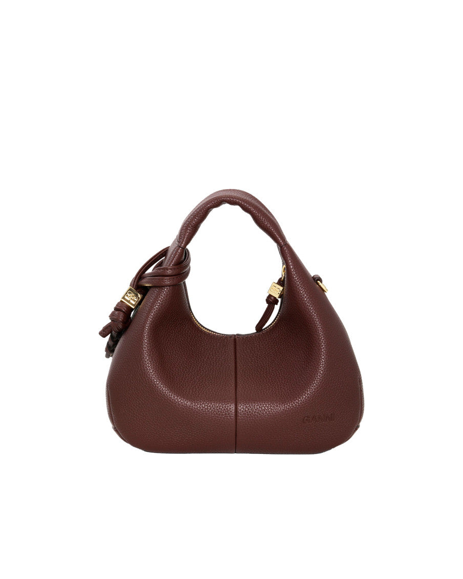 Brown Logo Mini Hobo 3