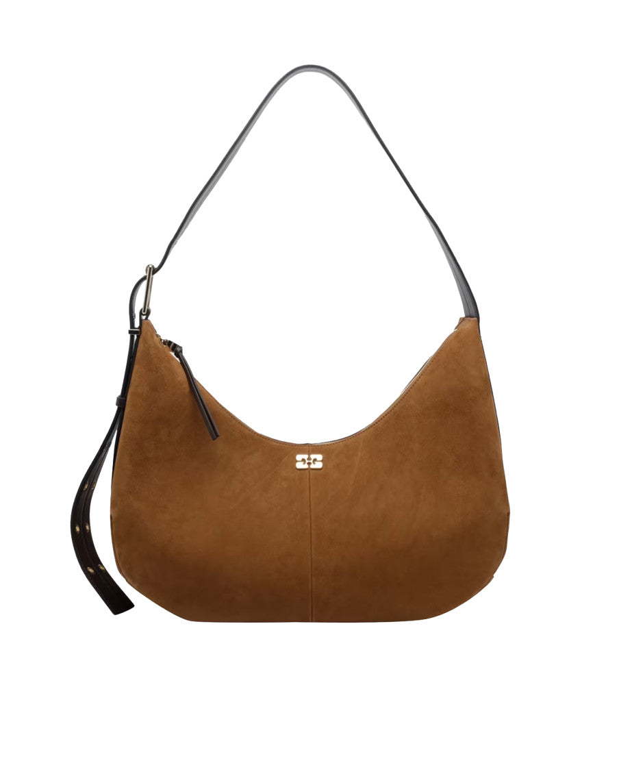 Brown Logo Large Shoulder Bag 1