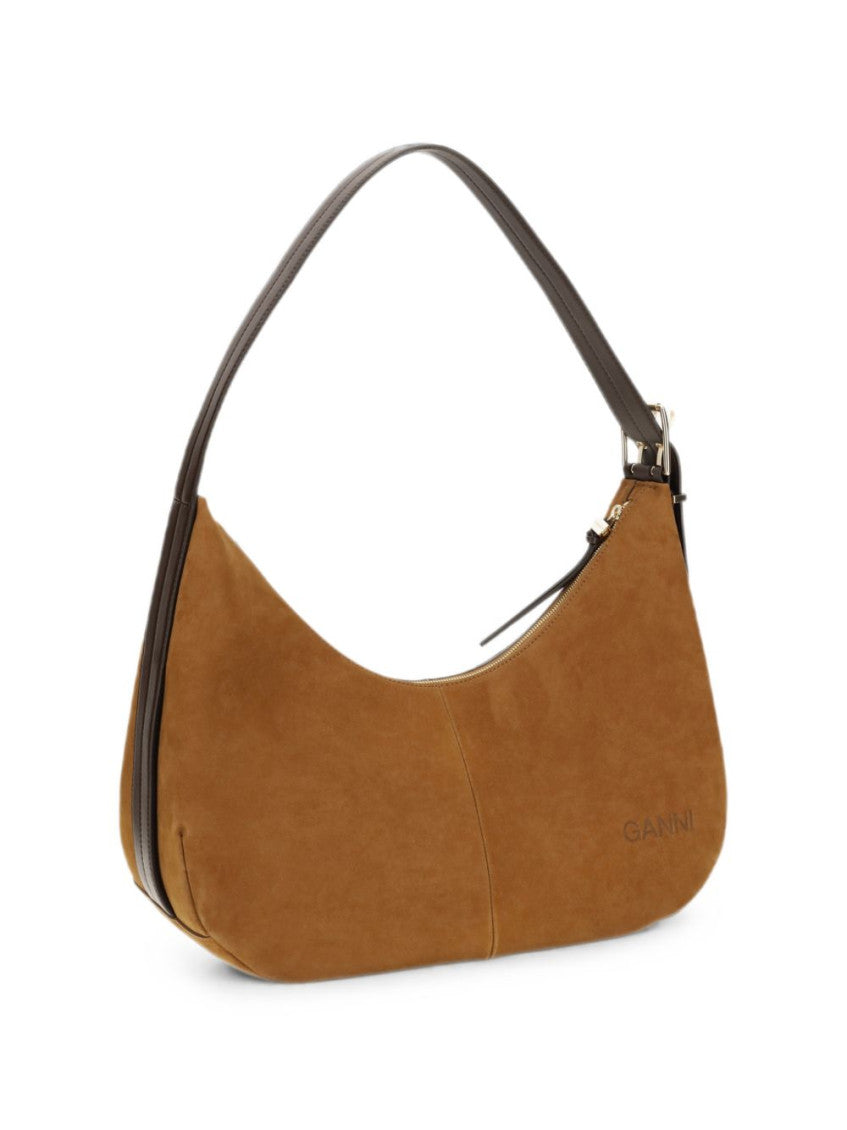 Brown Logo Large Shoulder Bag 3