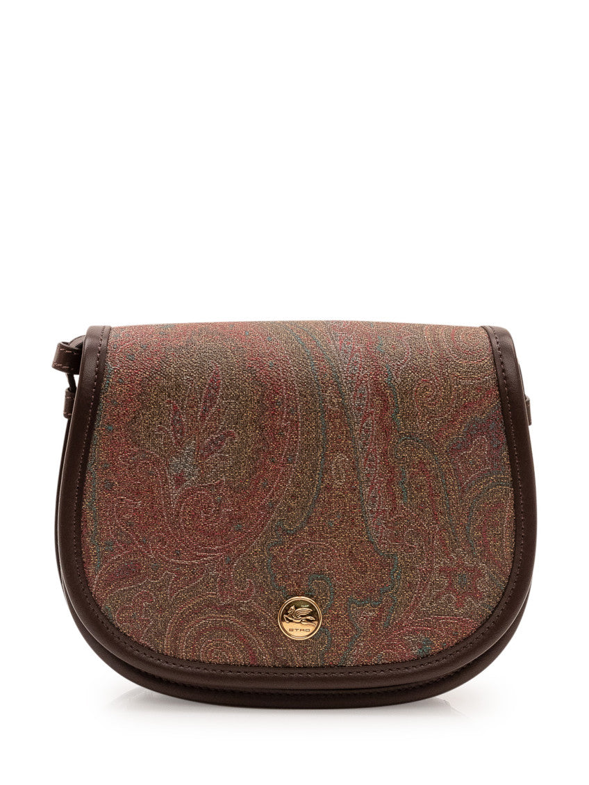Brown Paisley Print Small Crossbody Bag 1