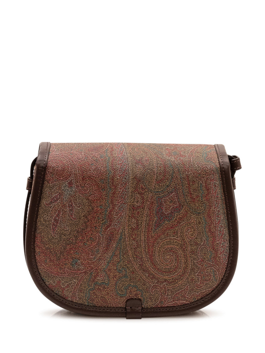 Brown Paisley Print Small Crossbody Bag 4