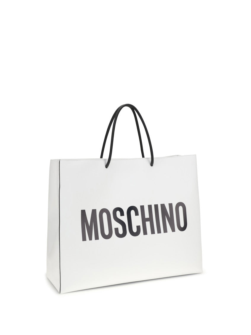 White Logo Large Tote 2