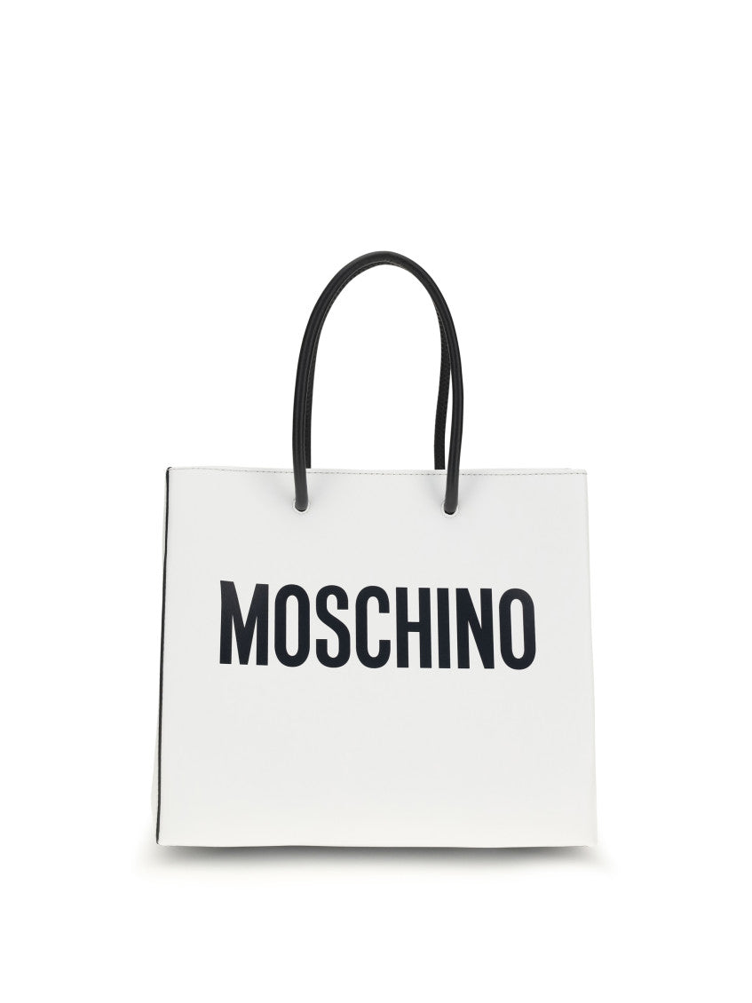 White Logo Small Tote 1