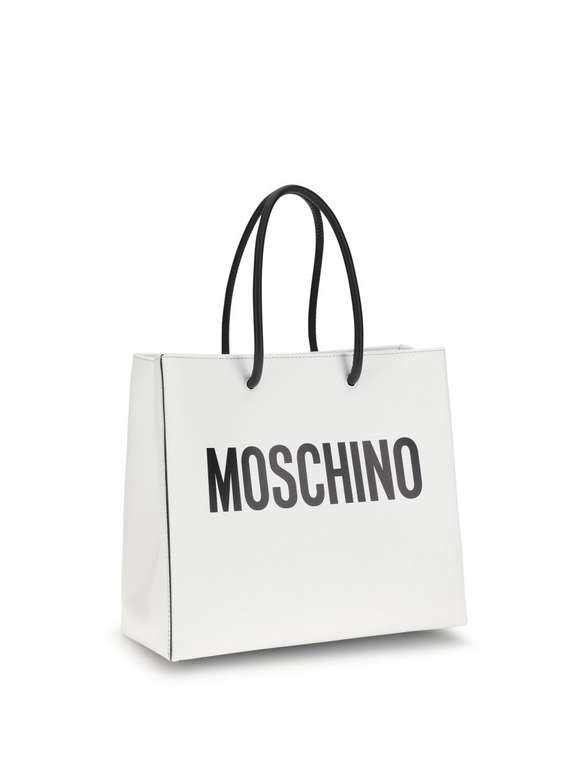 White Logo Small Tote 2