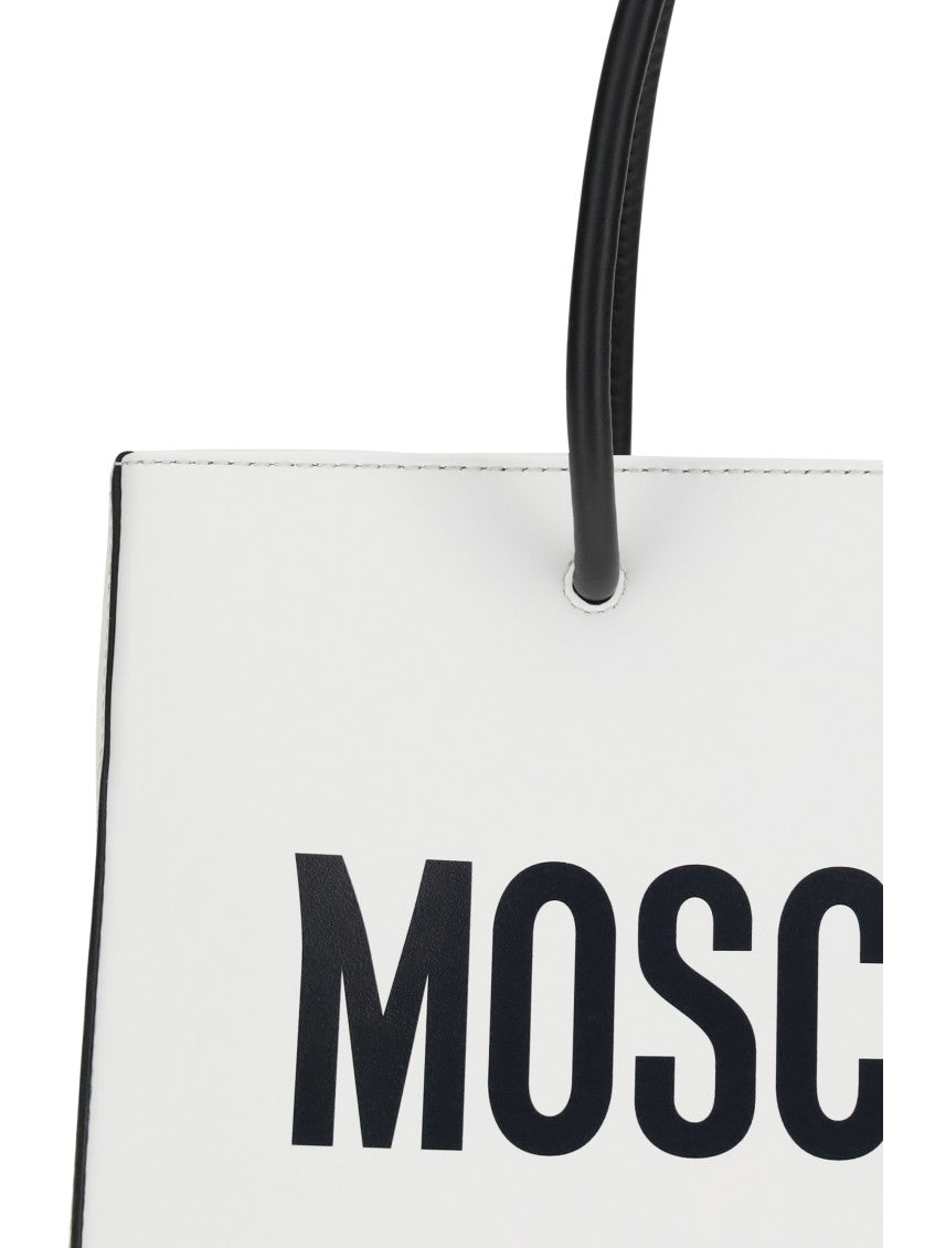 White Logo Small Tote 3