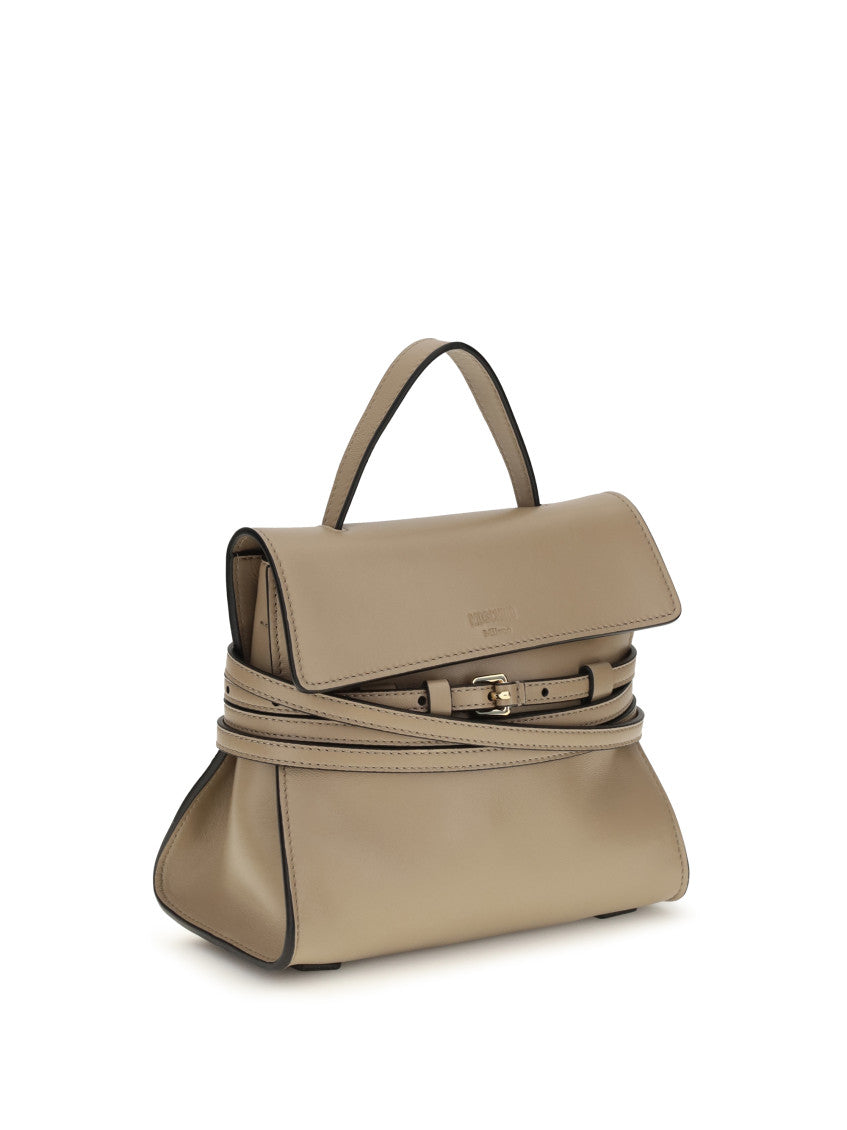 Beige Tie Me Small Satchel 2