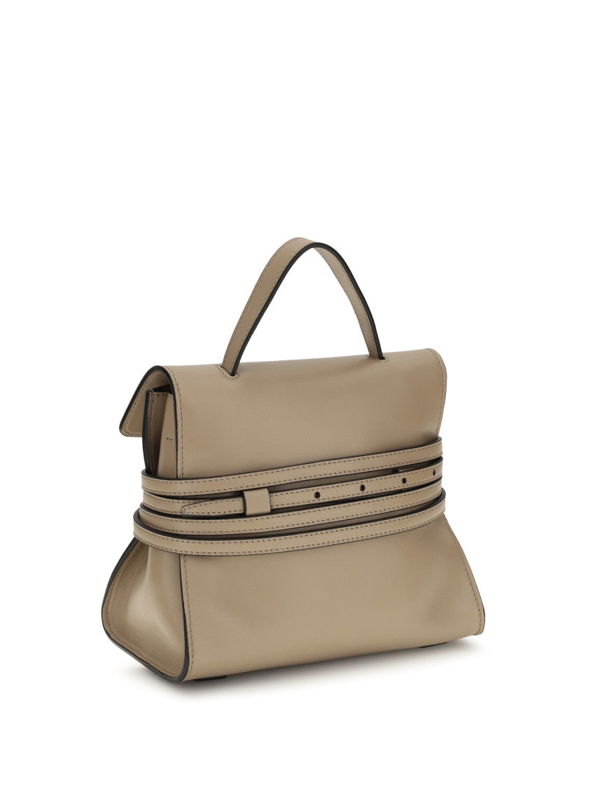 Beige Tie Me Small Satchel 3
