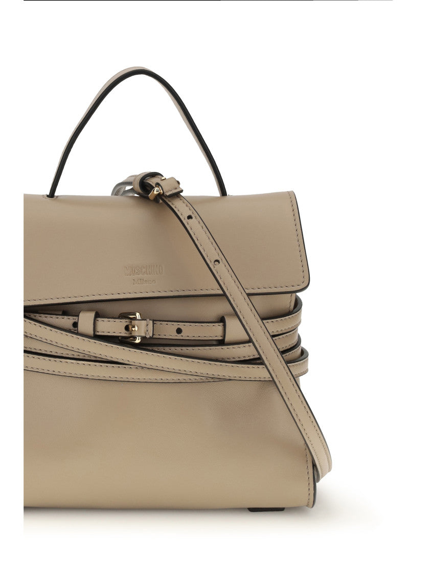 Beige Tie Me Small Satchel 4
