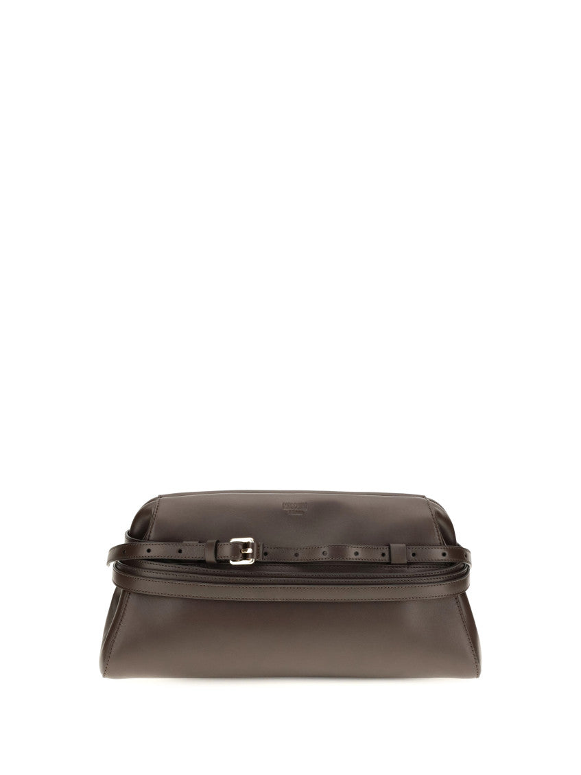 Brown Tie Me Clutch 1
