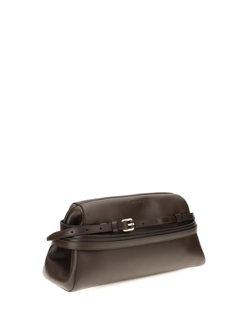 Brown Tie Me Clutch 2