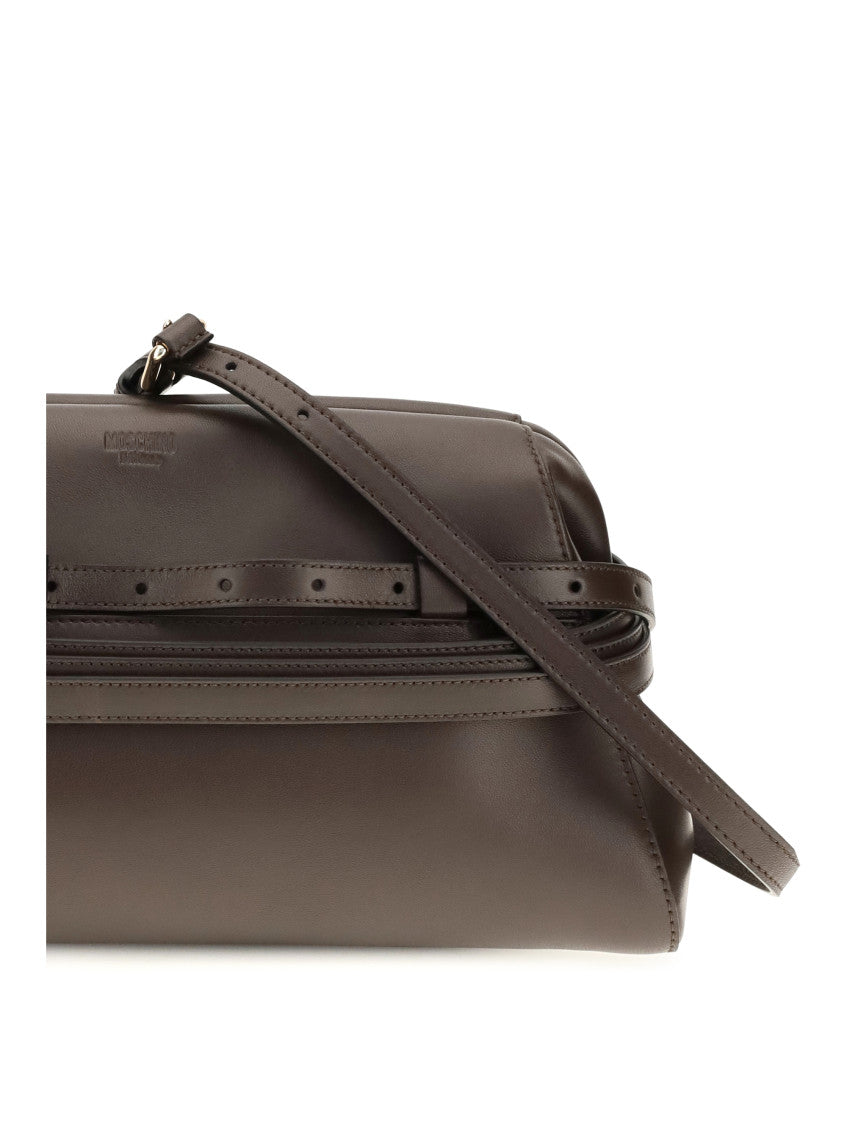 Brown Tie Me Clutch 4