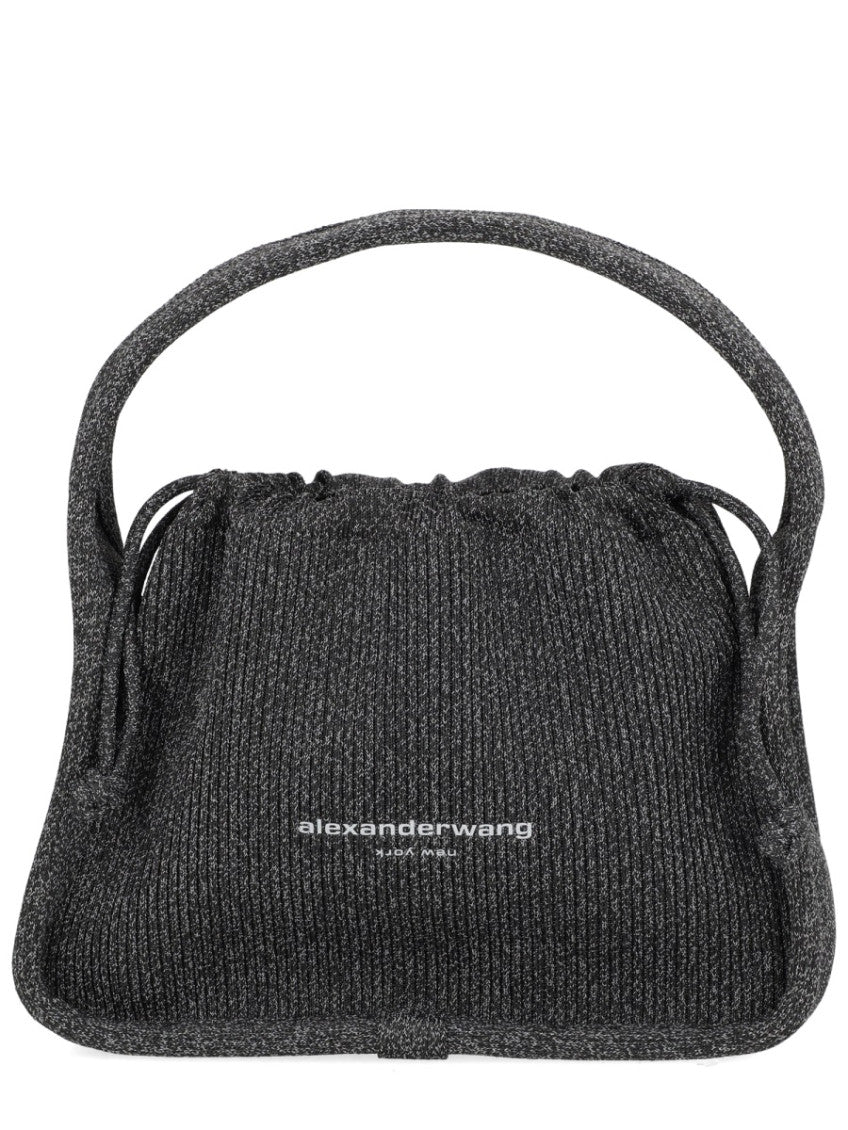 Grey Reflective Knit Ryan Small Clutch 1