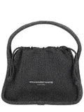 Grey Reflective Knit Ryan Small Clutch 1