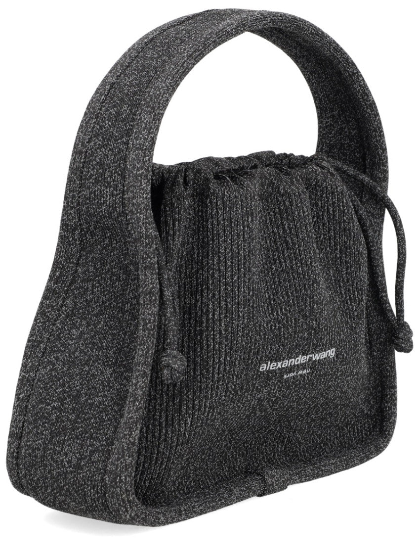 Grey Reflective Knit Ryan Small Clutch 3