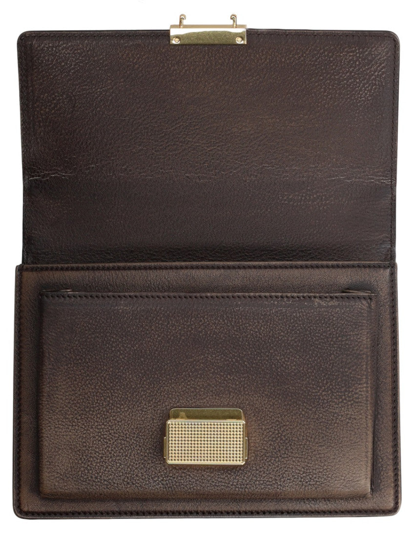 Dark Brown Vennezia Small Crossbody Bag 3