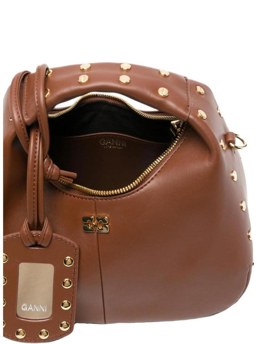 Brown Logo Mini Hobo 3