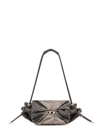 Grey Scrunch-D Large Shoulder Bag 1