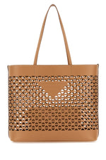 Light Brown Leather Tote Bag 1