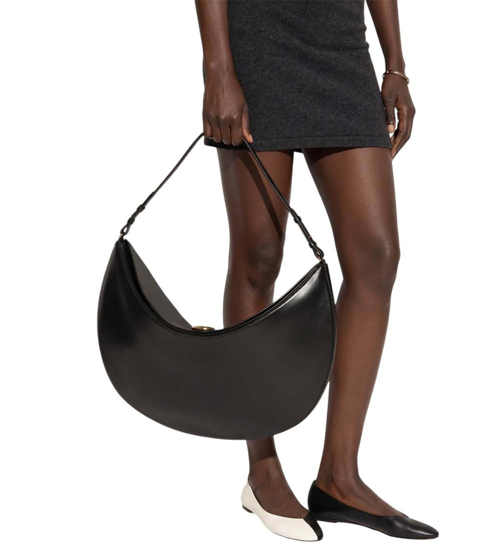 Black Ovalo Large Shoulder Bag 5