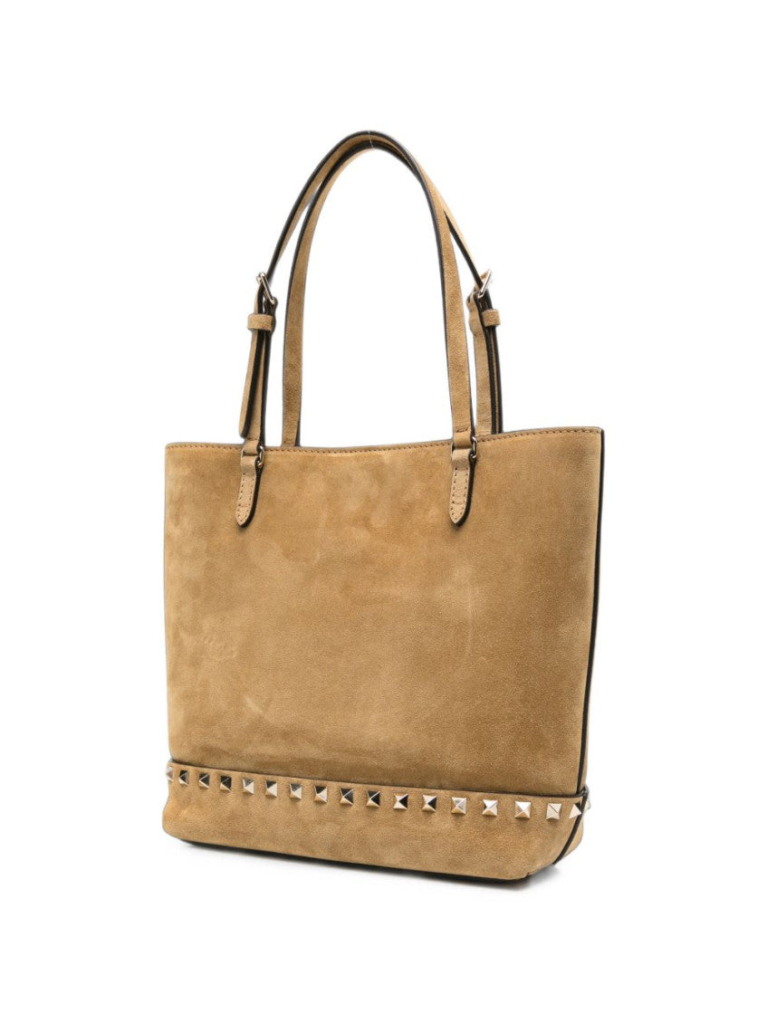 Beige Rockstud Small Tote 2