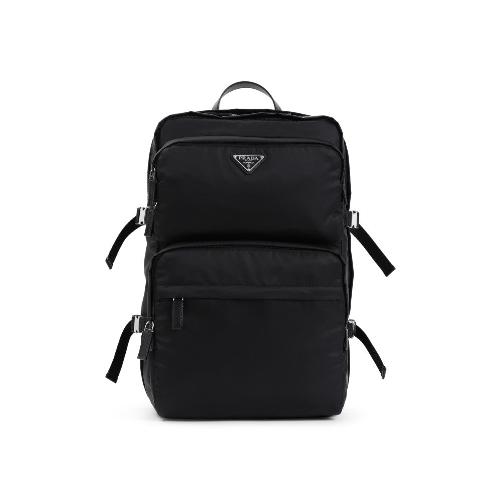 Black Triangle Logo Backpack 1